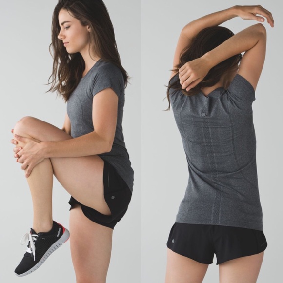 lululemon athletica Tops - Lululemon Swiftly Tech Short Sleeve Crew Grey 4
